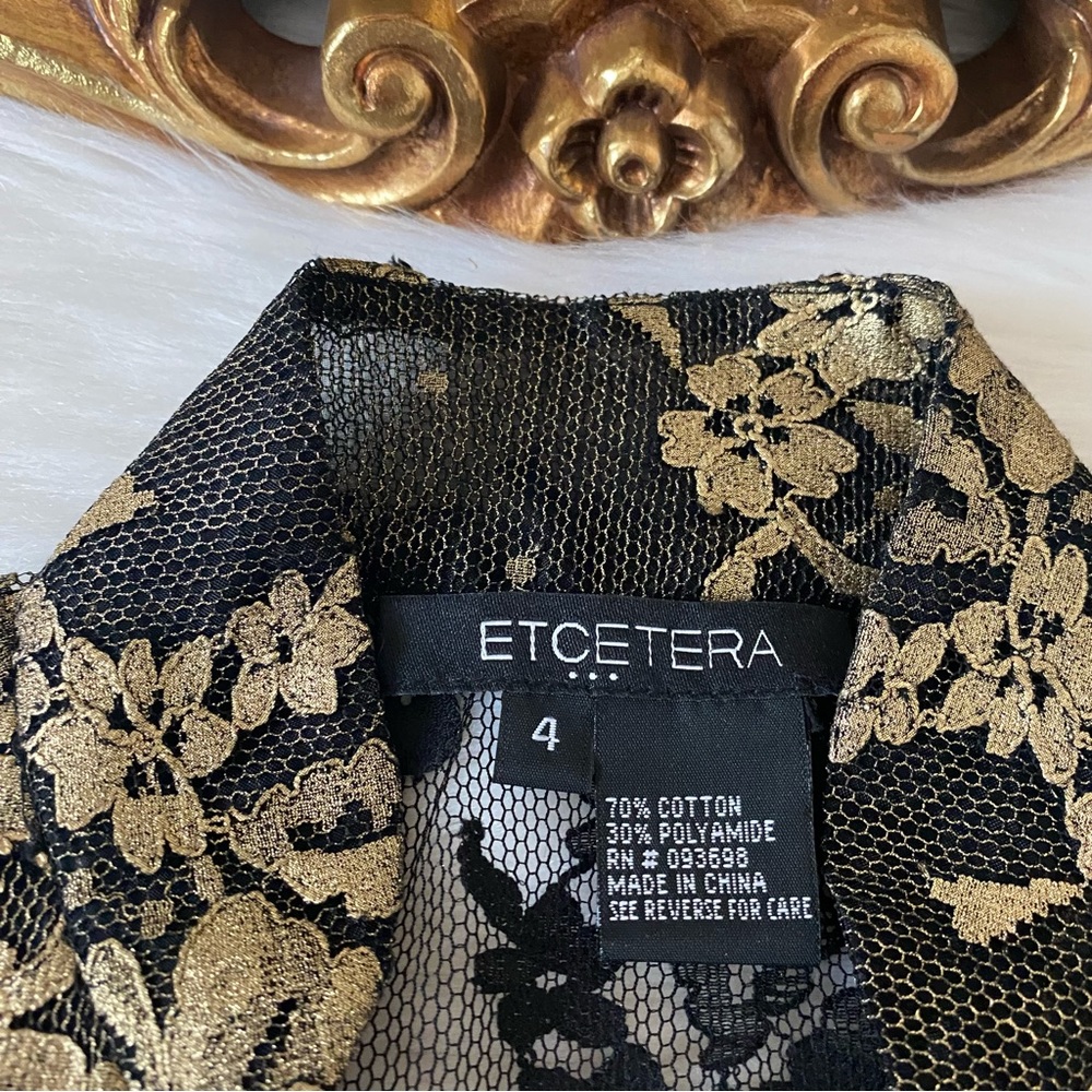 Etcetera Lace Button Down Top Blouse - Picture 9 of 9